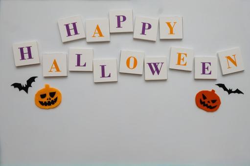 白背景のハロウィンデザイン 白背景のハロウィンデザインの写真