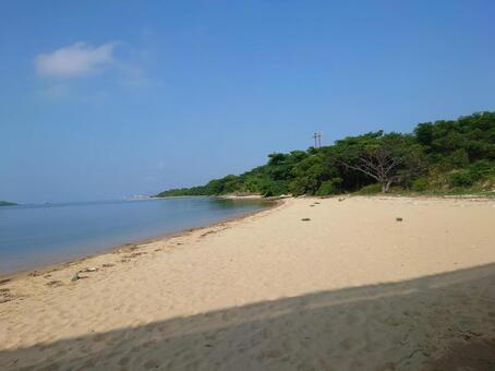 福岡市奈多の砂浜 砂浜,海岸,海の写真素材