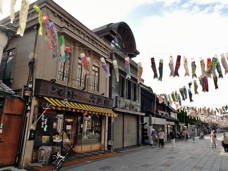 大正浪漫夢通り 大正浪漫夢通り 大正浪漫夢通り,埼玉県川越市連雀町,レトロの写真素材