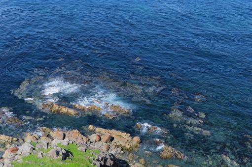 海 青,ブルー,海の写真素材