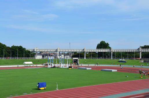 陸上競技場 千葉県 陸上競技場 千葉県 陸上競技場,サッカー場,千葉県総合運動場の写真素材