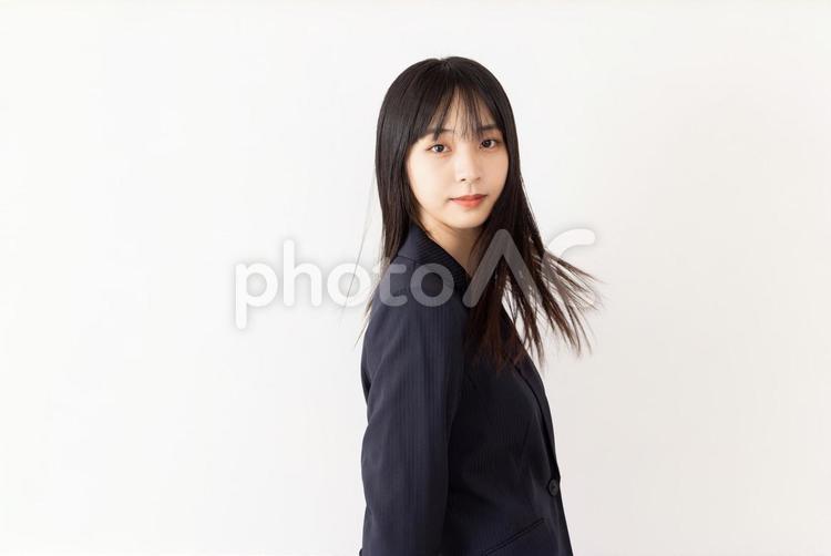 髪を振り回すビジネスウーマン 女性,ビジネスウーマン,人物の写真素材