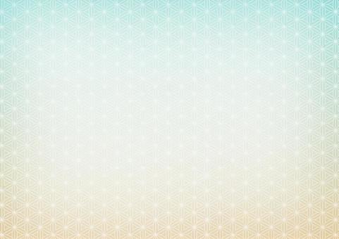 桔梗　麻の葉　和柄　和風　背景　明るい 和風,日本,日本風の写真素材