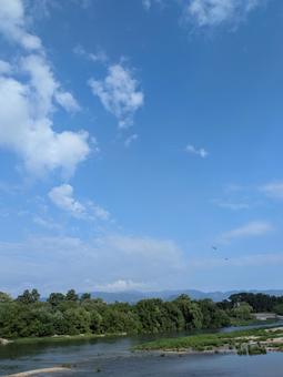 青空と雲 青空と雲の写真