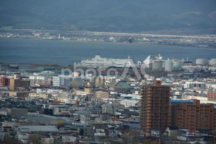 五稜郭タワーからの函館 函館,北海道,素敵の写真素材