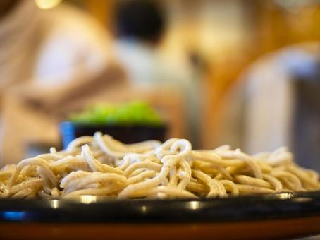 店内に広がる新そばの香り 新そば,蕎麦,和食の写真素材