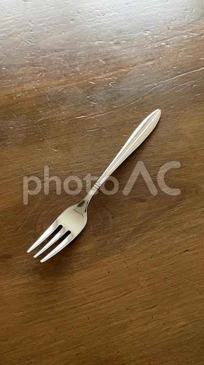 フォーク（小2股、タテ） フォーク,カトラリー,食器の写真素材