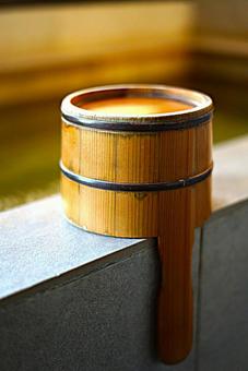 風呂桶 湯桶,桶,手桶の写真素材