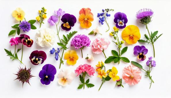 1月誕生花 スイートピー、グロリオサ 1月誕生花 スイートピー、グロリオサの写真
