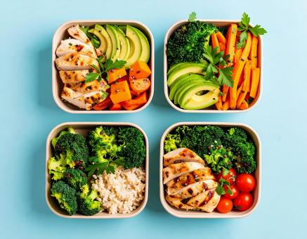 手作りの作り置き弁当 ミールプレップ3 手作りの作り置き弁当 ミールプレップ3の写真