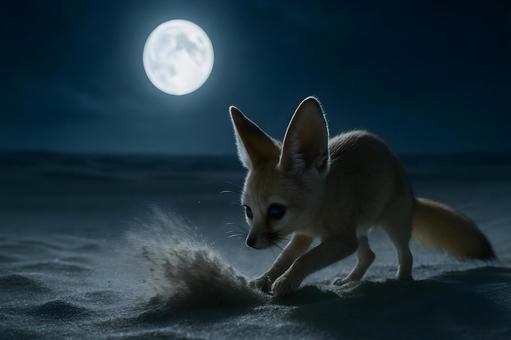 月明の狩るフェネック 月明の狩るフェネックの写真
