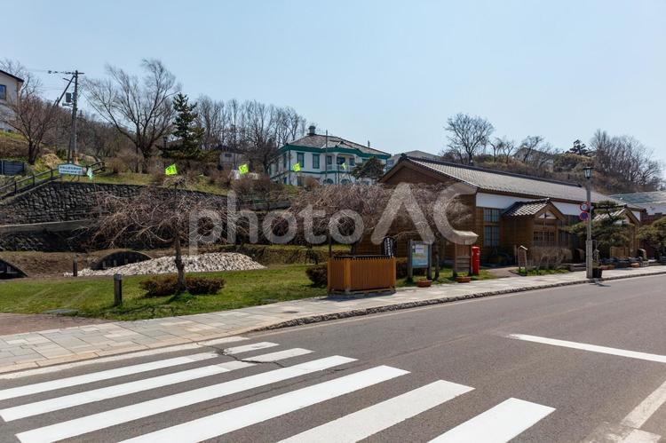 北海道道南の江戸の街並み江差いにしえ街道 道南,江差,江戸の街並みの写真素材