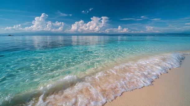 砂浜と海 砂浜と海の写真