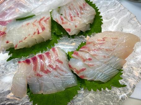Sea bream sashimi platter, JPG Sea bream sashimi platter, JPG