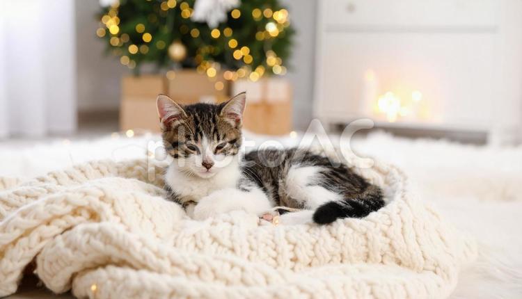 家の中の猫 ねこ,猫,ネコの写真素材