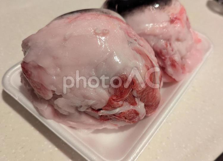 マグロの目玉の裏側 魚,マグロ,目玉の写真素材