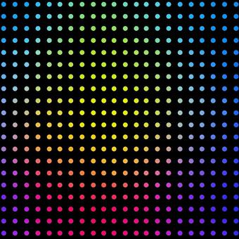幾何学模様のカラフルなドット 幾何学模様のカラフルなドットの写真