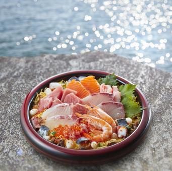 海鮮ちらし 海鮮ちらし,海鮮,ちらし寿司の写真素材