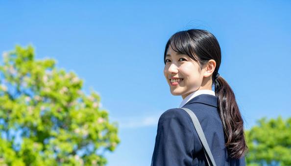 女子学生 女子学生の写真