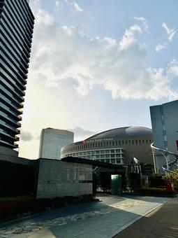 みずほPayPayドーム福岡 百道,福岡,ヒルトン福岡の写真素材