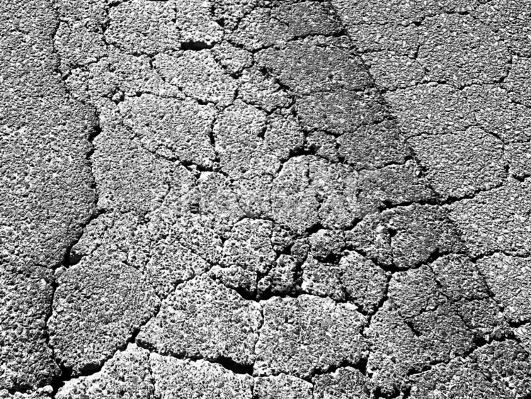 亀裂路面の世界 亀裂,路面,世界の写真素材