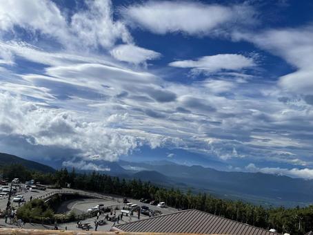 富士山5号目の空 富士山5号目の空の写真