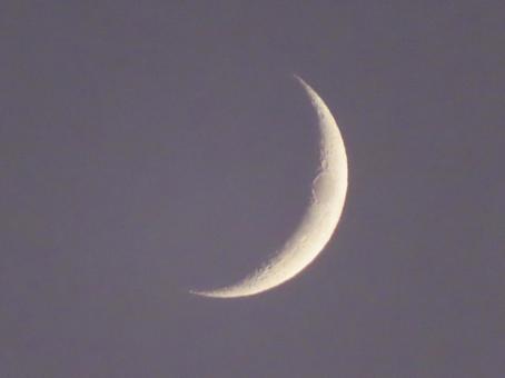 Photo, august, summer, crescent moon, 