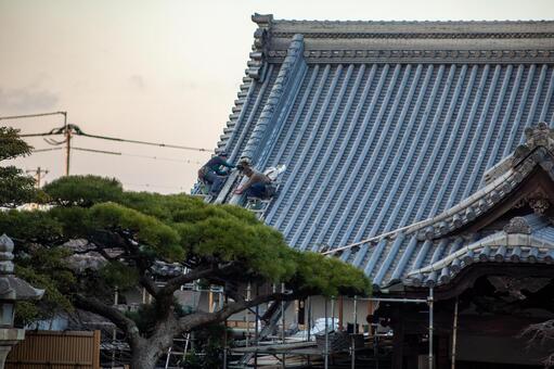 Homenji roof repair ➓, , # repair, hōnō-ji, JPG
