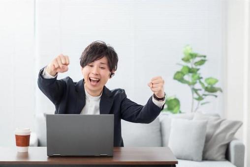 操作個人計算機的商人的形象, JPG 操作個人計算機的商人的形象, bisnis, kaku, gendheng kaku, JPG