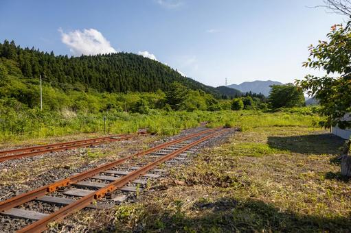 JR津軽線三厩駅の引き込み線路 JR津軽線三厩駅の引き込み線路の写真