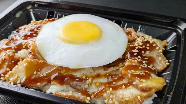 Roasted pork and egg rice-01, JPG