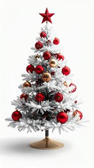 飾り付けられたクリスマスツリー 飾り付けられたクリスマスツリーの写真