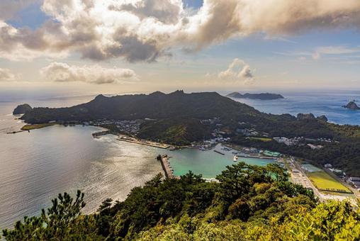 小笠原諸島・父島 旭山山頂から望む絶景 小笠原諸島・父島 旭山山頂から望む絶景 父島,小笠原諸島,旭山の写真素材