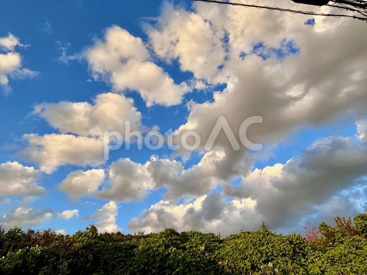 【風景写真】夏空 夏空,空,雲の写真素材