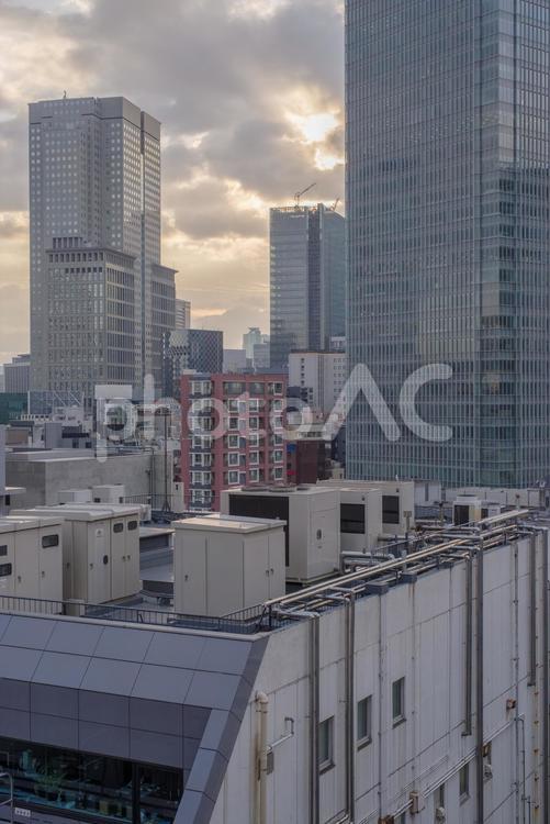 東京港区赤坂4丁目から望む赤坂の街並 丹後町,住宅街,建物の写真素材