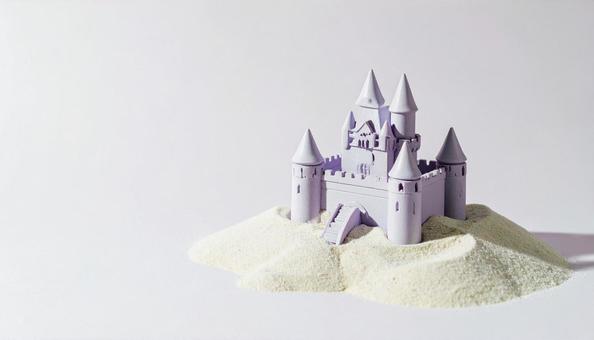 砂の城、ビーチで 砂の城、ビーチでの写真