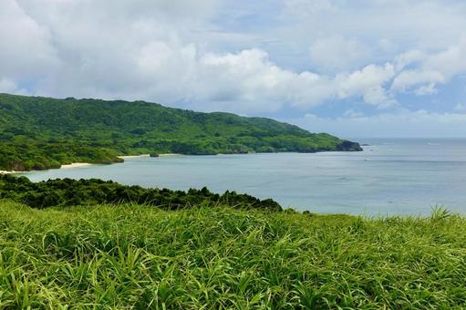 石垣島　御神崎から眺める風景　沖縄	 石垣島,岬,沖縄の写真素材