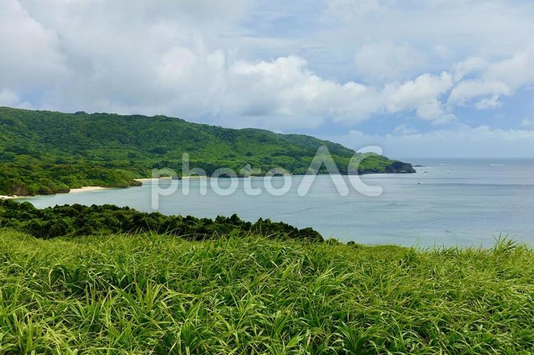 石垣島　御神崎から眺める風景　沖縄	 石垣島,岬,沖縄の写真素材