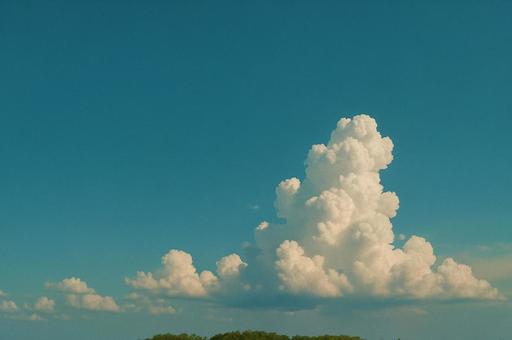 入道雲と青空 入道雲と青空の写真