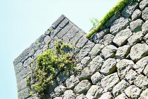 Photo, ishigaki, the castle wall, stone, 
