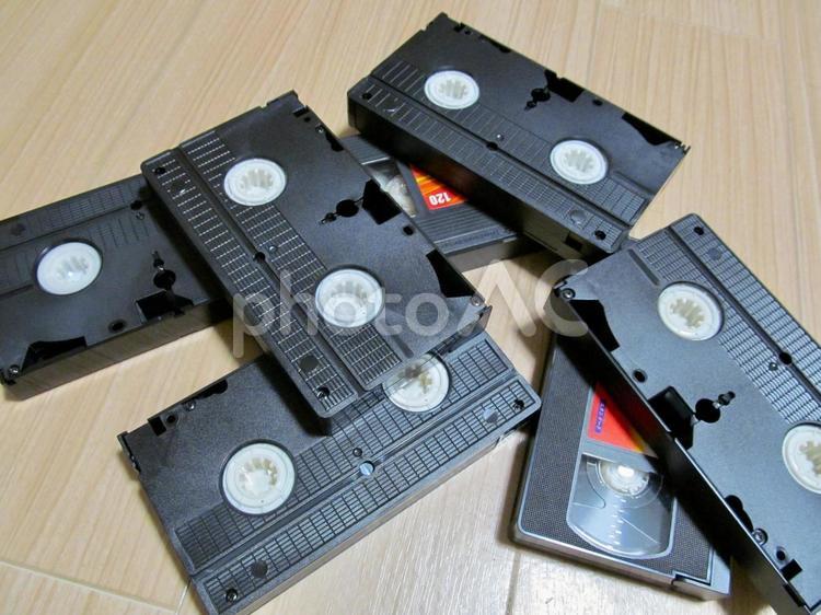 2025年問題に備えてVHSをデジタル化 ビデオテープ,vhs,録画の写真素材