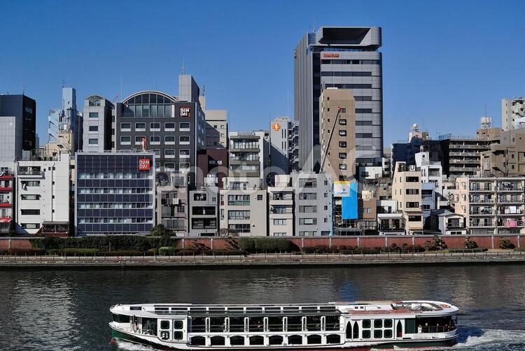 浅草・隅田川・水上バス 浅草,隅田川,水上バスの写真素材