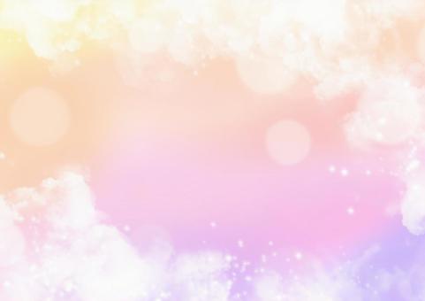 Fluffy clouds and glittering sky background, JPG Fluffy clouds and glittering sky background, JPG