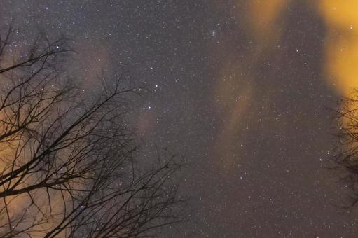 冬の星空 冬の星空の写真