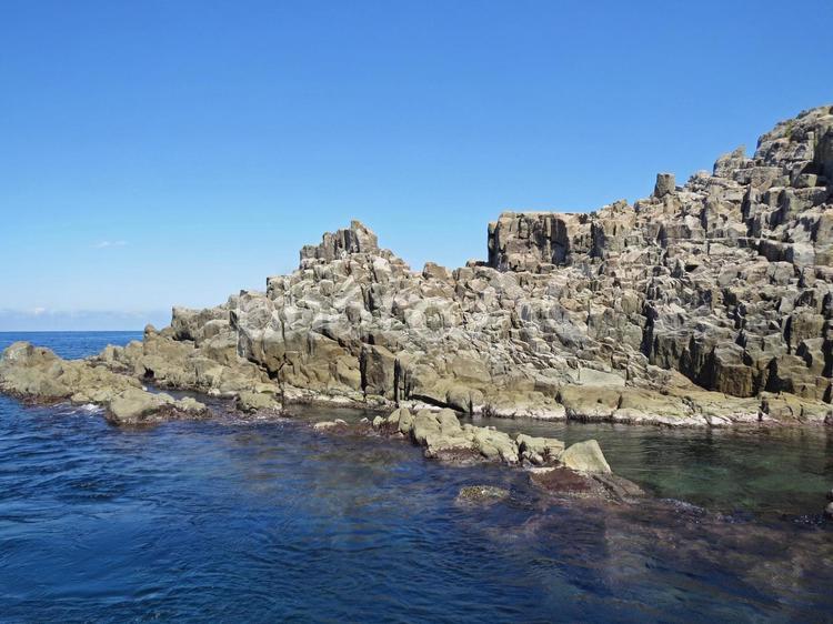 東尋坊　柱状節理 東尋坊,柱状節理,坂井の写真素材