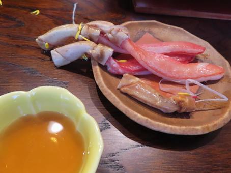 蟹刺身 蟹刺身,蟹,冬場の写真素材