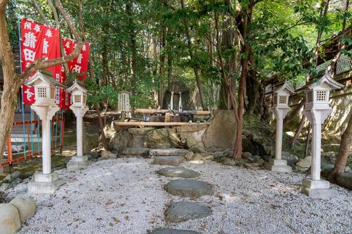 Nara Tatsuta Taisha Shrine, Hakuryu Shrine, JPG