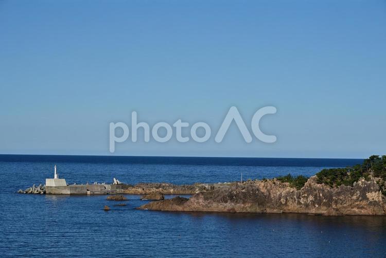 佐渡の海 佐渡ヶ島,海,青空の写真素材