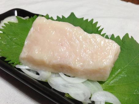 馬肉の希少部位こうねブロック肉（たてがみ 馬刺し,コウネ,たてがみの写真素材