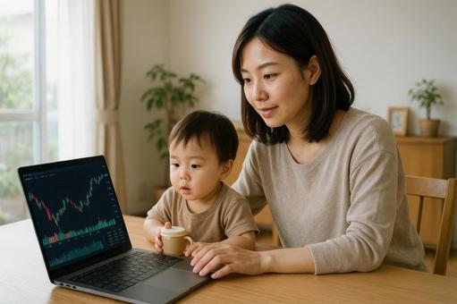 子育てと投資を両立するママ投資家 子育てと投資を両立するママ投資家の写真